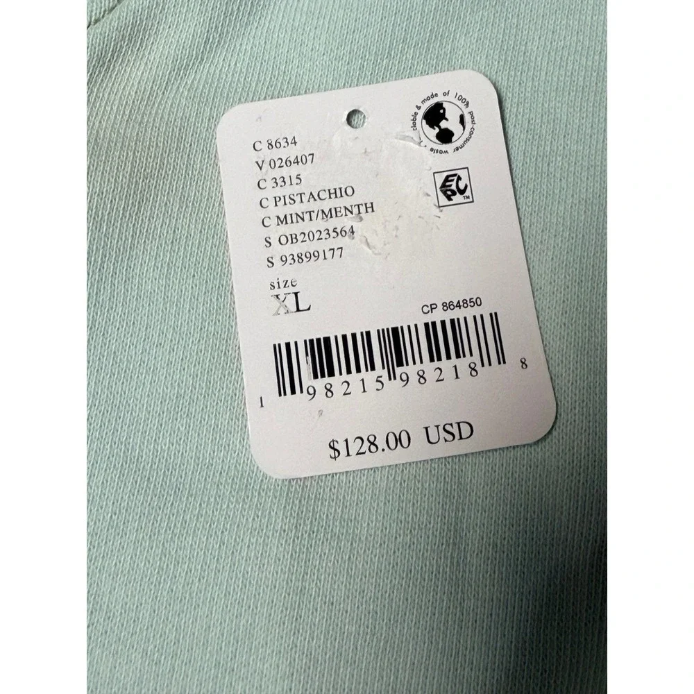 FP Movement Intercept Romper Womens XL Pistachio Fleece V-Neck Long Sleeve Green